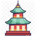 Chinese New Year Pagoda Building Icon