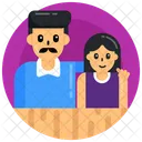 Pai e filha  Ícone