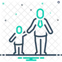 Pai E Filho Pai Filho Descendente Parentalidade Paternidade Pai Progenitor Patriarca Paterfamilias Ícone