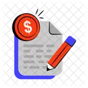 Paid Article Document Paid Icon