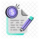 Paid Article Document Paid Icon