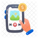 Paid Content Monetization Sponsored Icon