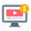 Paid Content Paid Video Digital Marketing Icon