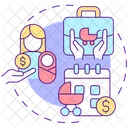 Paid paternity leave  Icon