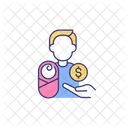 Paid paternity leave  Icon