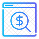 Paid Search Browser Dollar Icon