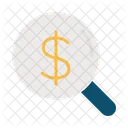 Paid Search Advertising Magnifying Glass Loupe Icon
