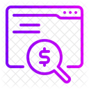 Paid Search Research Dollar Icon