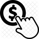 Paid To Click Click Money Icon