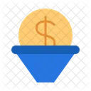 Paid Traffic Sales Funnel Business And Finance Symbol