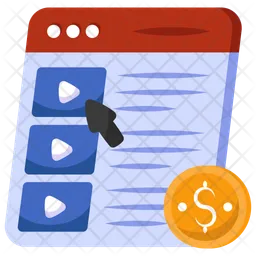 Paid Video  Icon