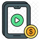 Paid Video Paid Content Paid Articles Icon