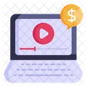 Paid Video Paid Content Paid Advertising Icon