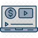 Paid Content Paid Media Video Icon