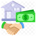 Paiement Poignee De Main Immobilier Icône