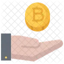 Paiement Main Bitcoin Icon