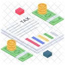 Paiement De Limpot Document Fiscal Budget Icône