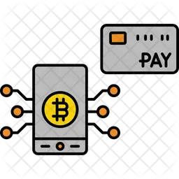 Paiement en bitcoins  Icône