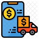 Paiement Smartphone Camion Icône