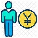 Paiement en yens  Icône