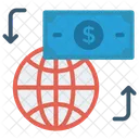 Dollar Especes Monde Icône