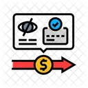 Invisible Paiements Fintech Icône