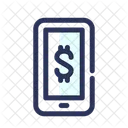 Argent Dollar Mobile Icône