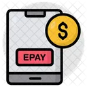 Paiement Mobile Paiement En Ligne Paiement Numerique Icône