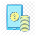 Paiement Mobile Paiement En Ligne Paiement Icône