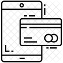 Transaction Numerique Paiement En Ligne Application De Paiement Par Carte Icône