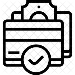 Paiement par carte de crédit  Icône