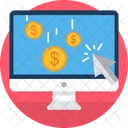 Ordinateur Portable Argent Finances Icon