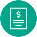 Facture Recu Paiement Icône