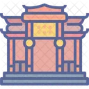 Chinese Temple Monument Icon