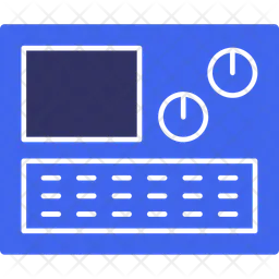 Painel de controle da máquina  Ícone