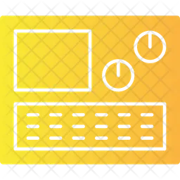 Painel de controle da máquina  Ícone