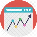 Web Analytics Classificacao Ícone