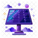 Painel Solar Energia Fotovoltaica Ícone