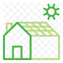 Casa Solar Painel Ícone