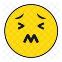 Painful Emoji Face Icon