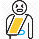 Painful Onerous Plaintive Dolorous Diseased Nosogenic Injury Injured Traumatic Icon