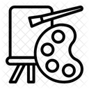 Paint Paint Hobby Creativity Icon