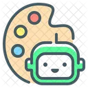 Artificial Intelligence Ai Paint Icon