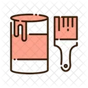 Paint And Brush  Icon