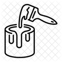 Paint Bucket Dipping Coating Icon
