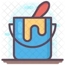 Paint Bucket Paint Basket Paint Container Icon
