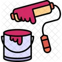 Paint Bucket Brush Bucket Icon