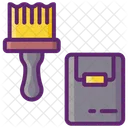 Paint Bucket And Brush  Icon