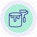 Paint Bucket Line Icon Icon