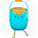 Paint bucket mascot  Icon